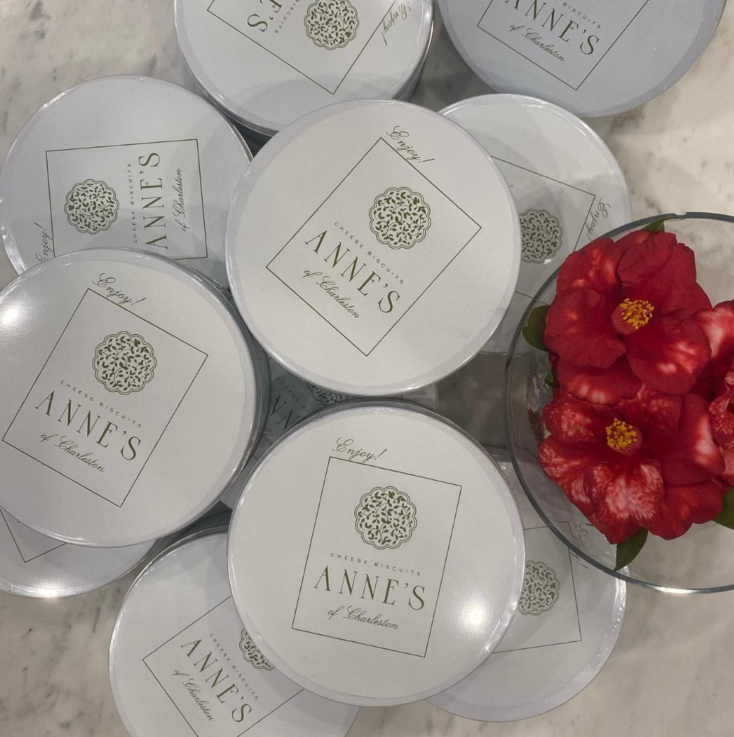 Small Cheese Biscuit Tin Anne’s Charleston Cheese Biscuits